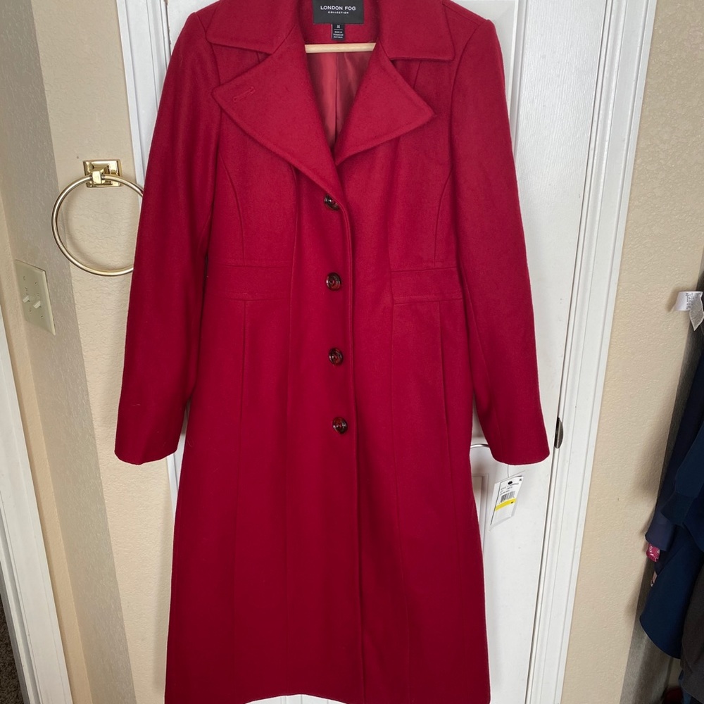 London Fog Collection Wool Trench Coat